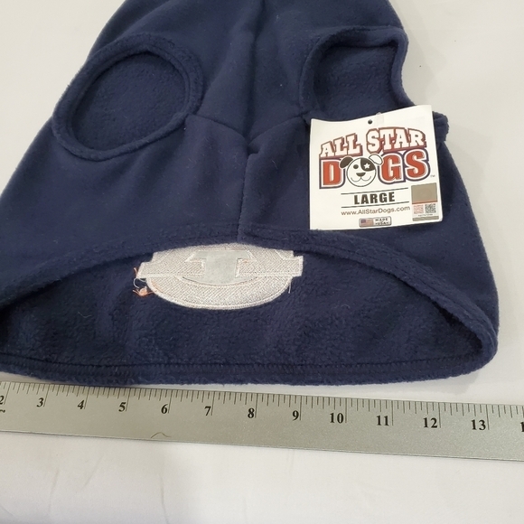 New All Star Dogs Auburn University Embroidered Hooded Sleeveless Dog Sweater Lg - Picture 6 of 9